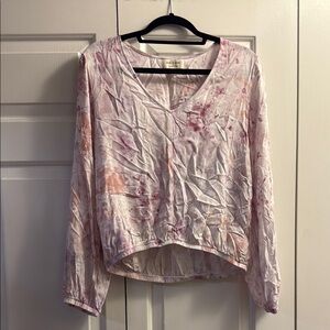 Cloth & Stone Pink and Orange Blouse